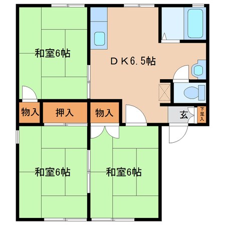 ハイツ相沢の物件間取画像